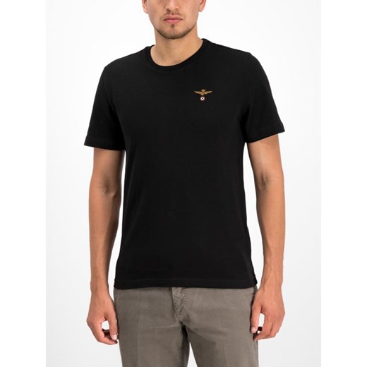 T-shirt męski czarny Aeronautica Militare 