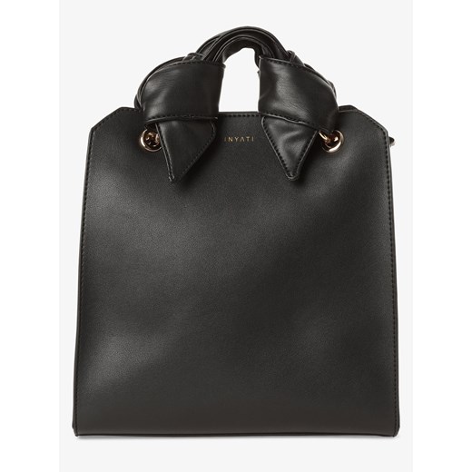 Shopper bag czarna Inyati duża bez dodatków elegancka matowa 