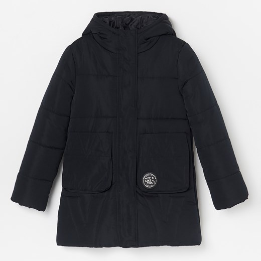Reserved - Pikowana kurtka z ociepleniem - Czarny Reserved  122 