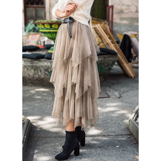 SPÓDNICA SILVANA BEIGE UNI Fanaberia Store