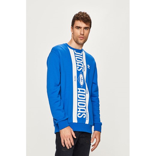 Bluza sportowa niebieska Adidas Originals na jesień bawełniana 