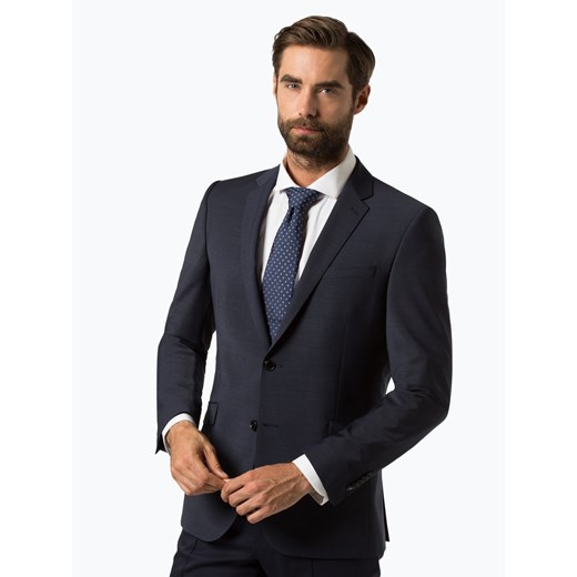 Strellson Męska marynarka od garnituru modułowego Mężczyźni Slim Fit granatowy jednolity ze sklepu vangraaf w kategorii Marynarki męskie - zdjęcie 73983030
