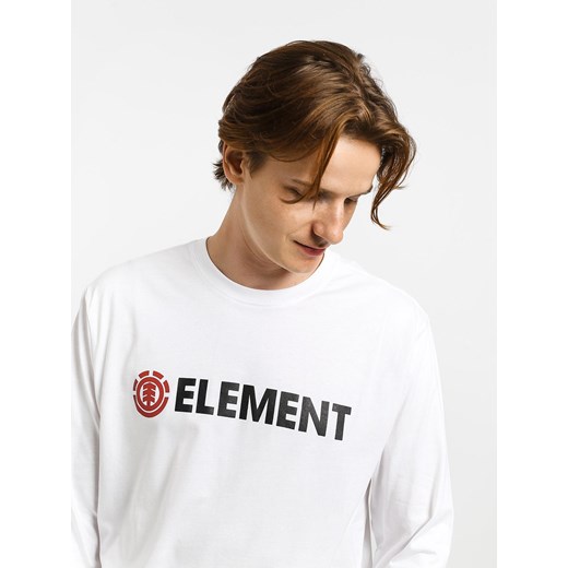 T-shirt męski Element biały z długimi rękawami 