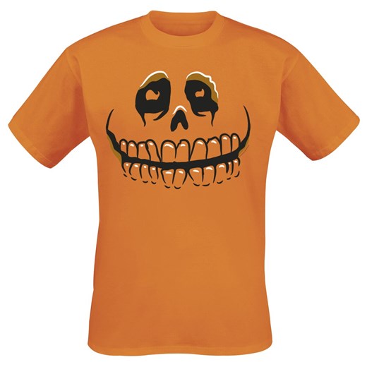 Pumpkin Face T-Shirt - pomarańczowy Pumpkin Face  L EMP