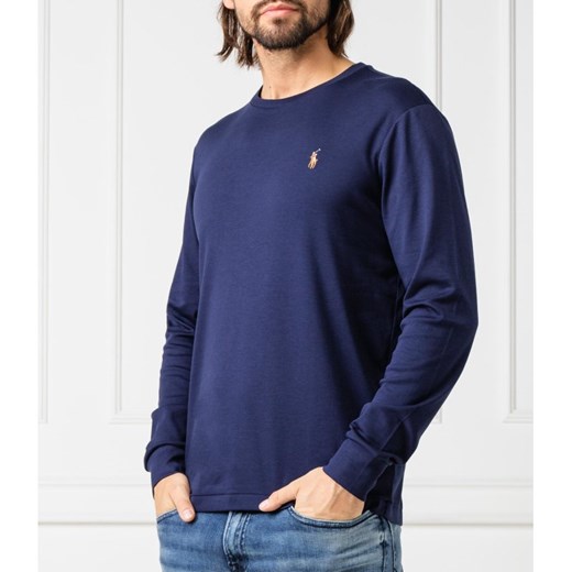 T-shirt męski Polo Ralph Lauren z długimi rękawami bez wzorów 