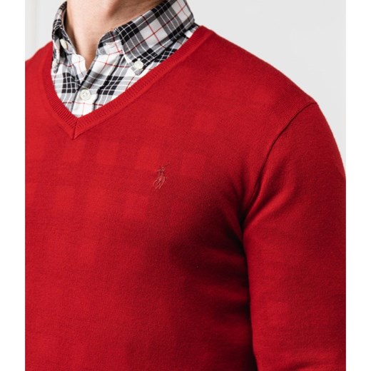 Sweter męski Polo Ralph Lauren z dekoltem w serek 