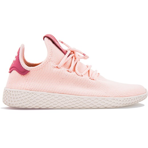 Różowe buty sportowe damskie Adidas sneakersy młodzieżowe pharrell williams wiązane 