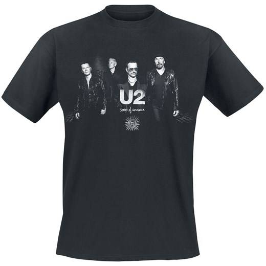 T-shirt męski U2 z krótkim rękawem 