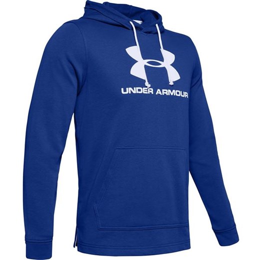 Bluza męska z kapturem Sportstyle Terry Logo Under Armour (blue) Under Armour  XL wyprzedaż SPORT-SHOP.pl 