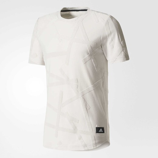 Koszulka sportowa Adidas biała wiosenna 