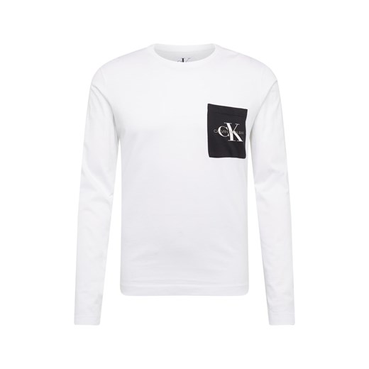 T-shirt męski Calvin Klein tkaninowy z napisami 
