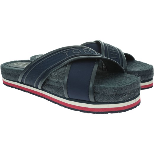 Espadryle damskie Tommy Hilfiger granatowe casualowe 