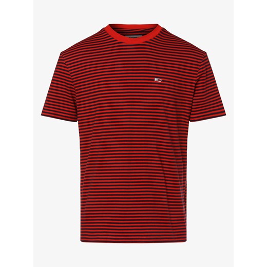 Tommy Jeans - T-shirt mężczyźni – TJM Tommy Classic Stripe Tee, czerwony Tommy Jeans  L vangraaf