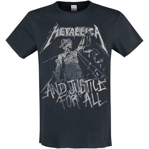T-shirt męski Metallica z krótkimi rękawami 