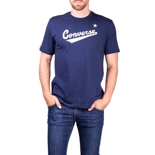 T-shirt męski Converse z krótkim rękawem z napisem 
