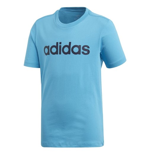 T-shirt chłopięce Adidas niebieski z krótkim rękawem 