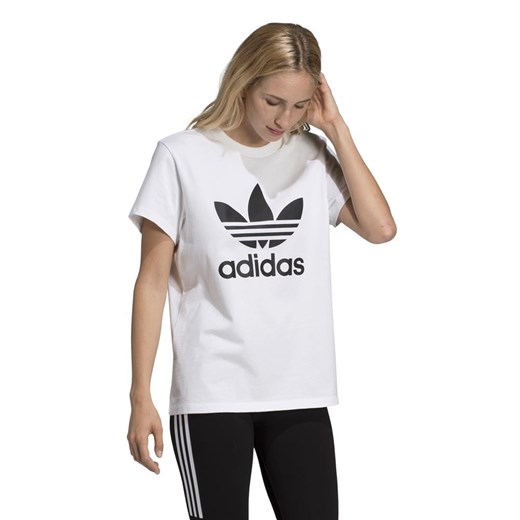 Bluzka sportowa biała Adidas na wiosnę 