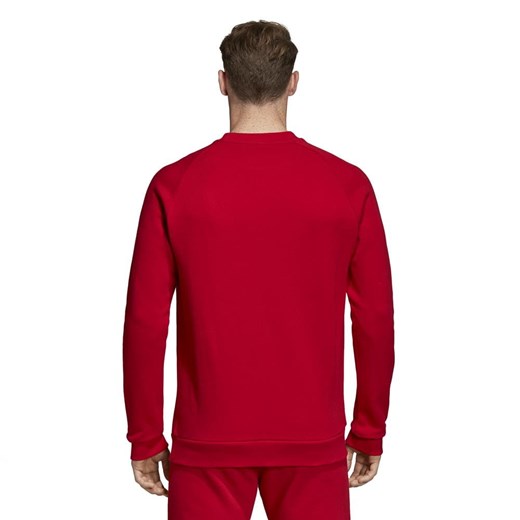 Czerwona bluza męska Adidas bawełniana 