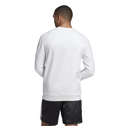 Bluza sportowa Adidas bawełniana biała bez wzorów 