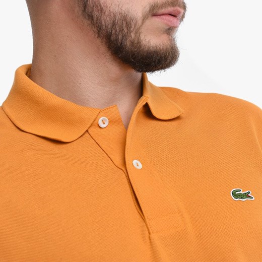 Lacoste t-shirt męski pomarańczowa z krótkim rękawem casual 