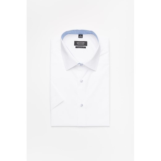 koszula bexley 2468 krótki rękaw custom fit biały  Recman 46/176-182/No 
