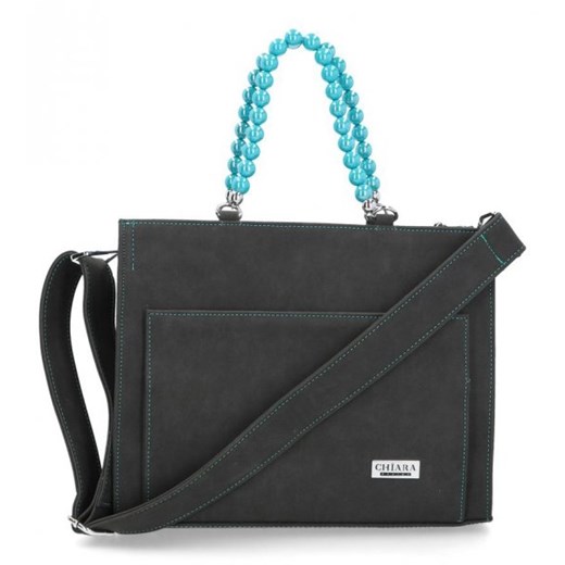 Shopper bag czarna Chiara Design matowa 