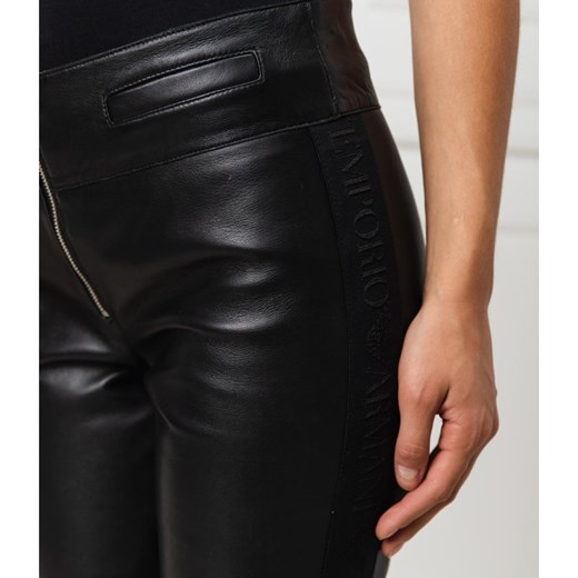 Emporio Armani Skórzane spodnie | Slim Fit  Emporio Armani 36 Gomez Fashion Store