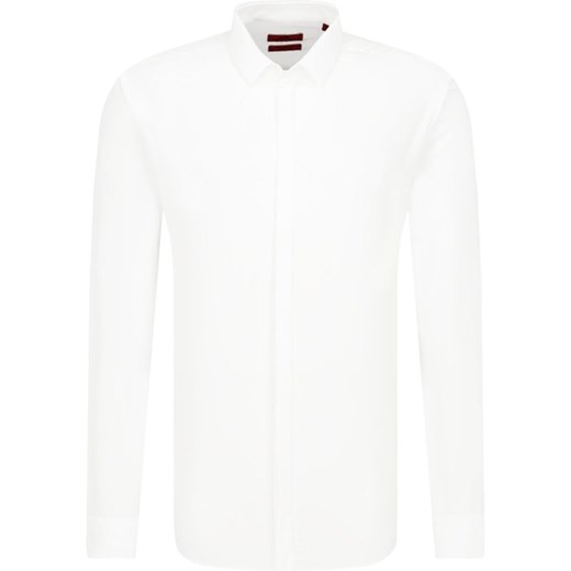 Hugo Boss koszula męska bez wzorów casual biała 
