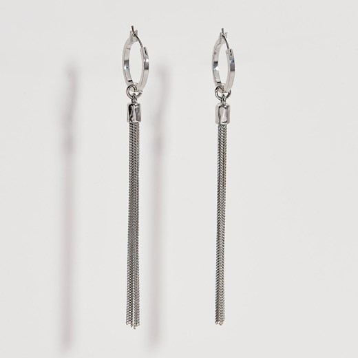Mohito - Długie kolczyki z łańcuszkami - Srebrny  Mohito One Size 