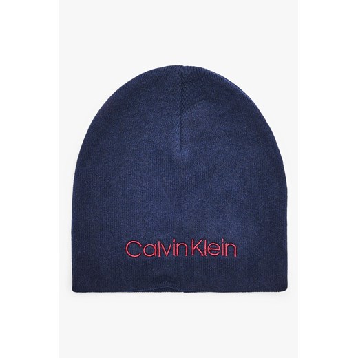 Calvin Klein granatowa czapka Classic Beanie Navy Calvin Klein   Differenta.pl