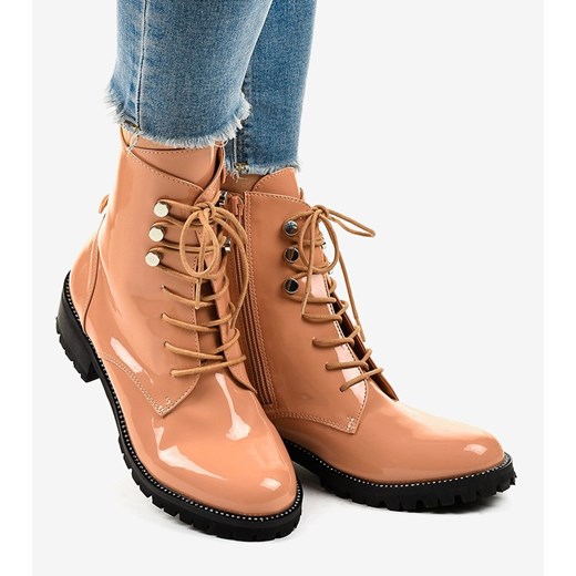 Różowe trapery damskie wysokie XW37278