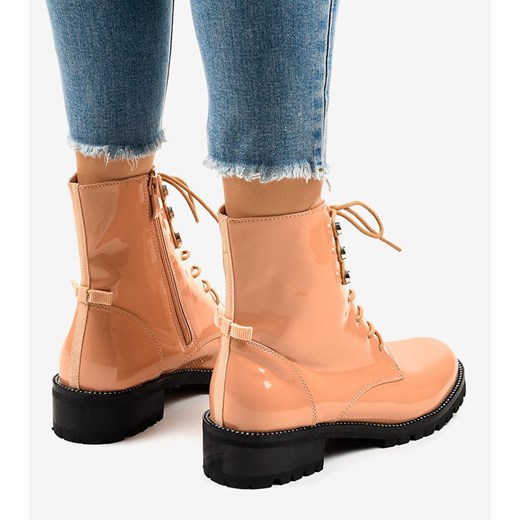 Różowe trapery damskie wysokie XW37278