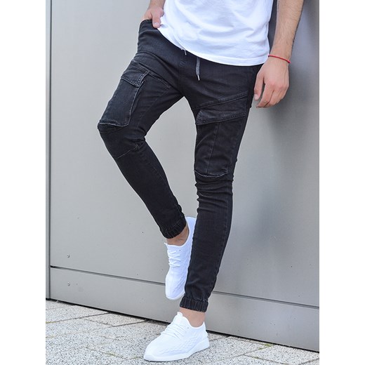 Spodnie jeansowe Joggery 1067C  Modanoemi By Escoli S Escoli okazyjna cena 