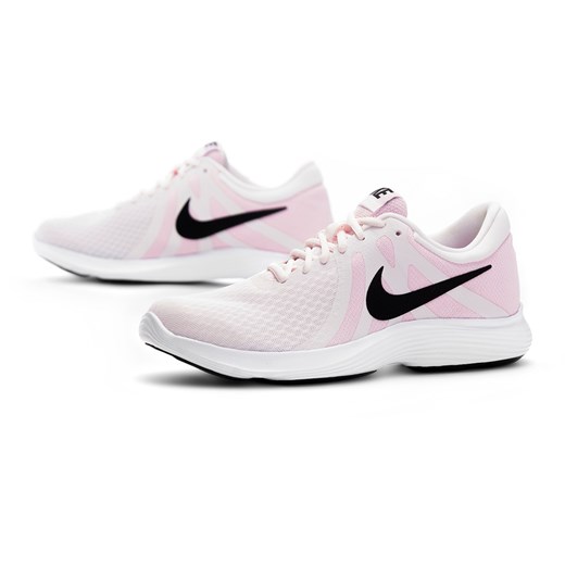 Buty sportowe damskie Nike revolution płaskie wiązane gładkie 