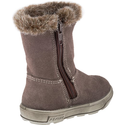 Buty zimowe dziecięce Pepino na zimę bez zapięcia skórzane 