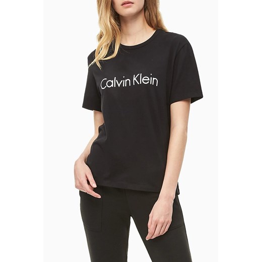 Calvin Klein czarna koszulka damska S/S Crew Neck - XS Calvin Klein XS Differenta.pl