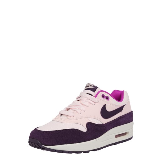 Buty sportowe damskie różowe Nike Sportswear do biegania w stylu młodzieżowym bez wzorów na platformie sznurowane skórzane 
