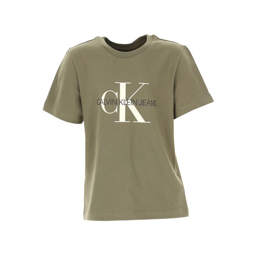 Calvin Klein Koszulka Dziecięca dla Chłopców Na Wyprzedaży, liście winogron, Bawełna, 2019, 10Y 12Y 16Y 4Y 6Y 8Y