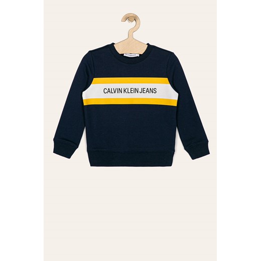 Bluza chłopięca granatowa Calvin Klein dzianinowa 