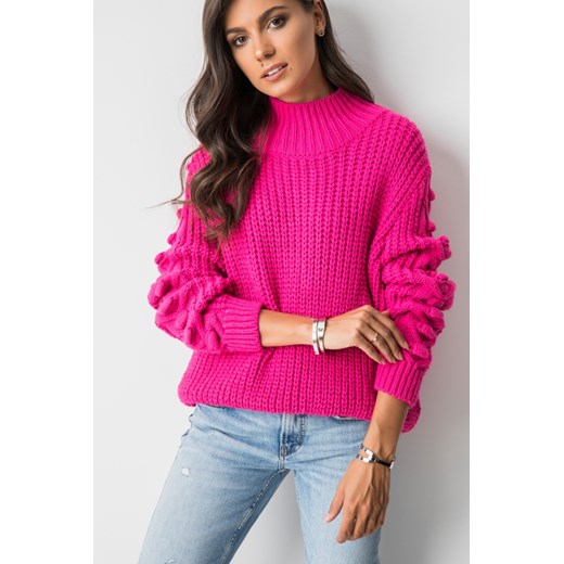 Różowy sweter damski Fashion Manufacturer 