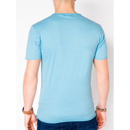 T-shirt męski Edoti.com niebieski 