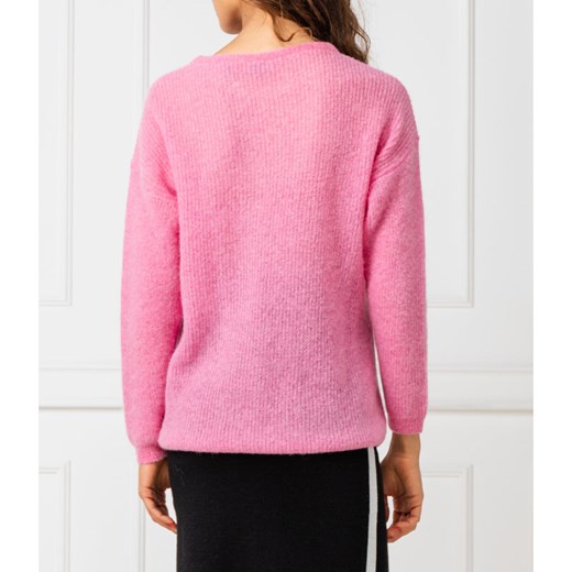 Różowy sweter damski Marella z golfem 