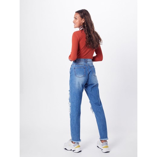 Jeansy 'RIOT HIGH RISE OPEN KNEE MOM JEAN' Missguided  25 AboutYou