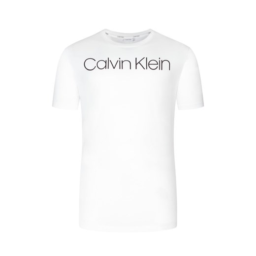 Calvin Klein, T-shirt w 100% z bawełny BiaŁy