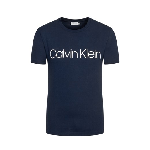 Calvin Klein, T-shirt w 100% z bawełny Granatowy