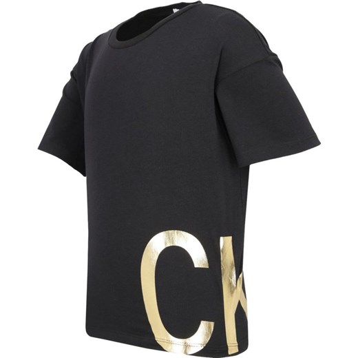 Bluzka dziewczęca Calvin Klein z krótkim rękawem 
