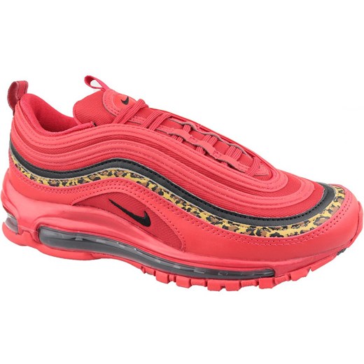 Buty sportowe damskie Nike do biegania czerwone skórzane wiązane 