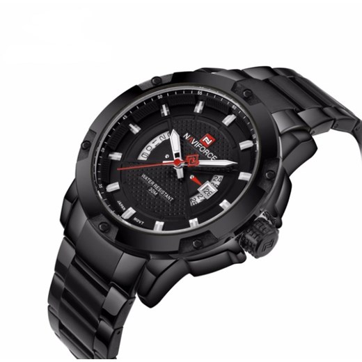 Męski zegarek NAVIFORCE 9085 - black Naviforce   wyprzedaż niwatch.pl 