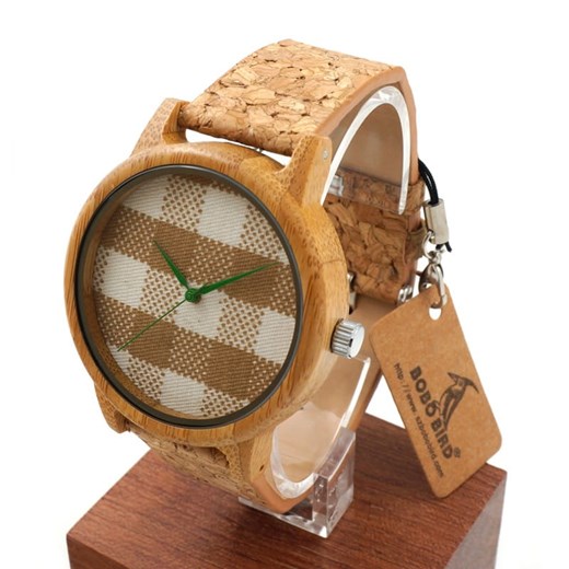 Zegarek drewniany BOBO BIRD krata Bobo Bird   okazyjna cena niwatch.pl 