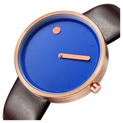 Designerski zegarek GeekThink niebiesko-brązowy  Geekthink  promocja niwatch.pl 